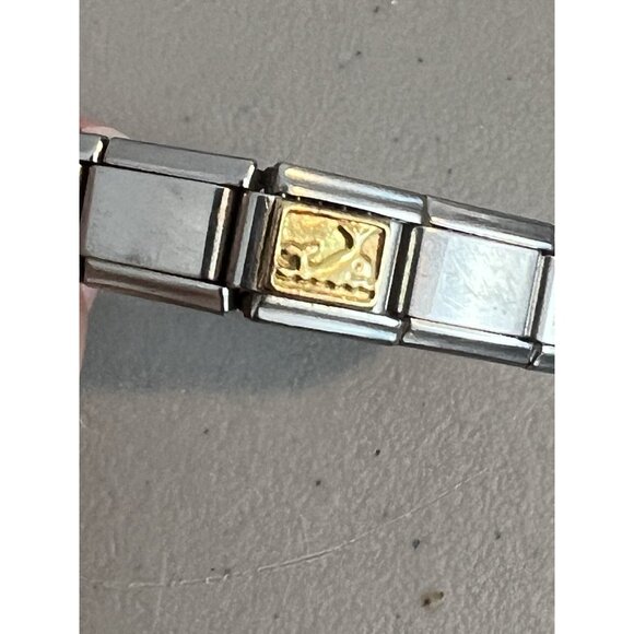 Casa d'Oro Stainless Steel Stretch Charm Bracelet Mother Whale Anchor Eagle - Picture 4 of 14